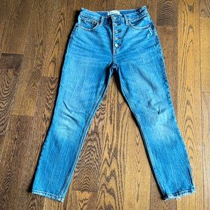 Abercrombie High Rise Skinny Button Fly Jeans